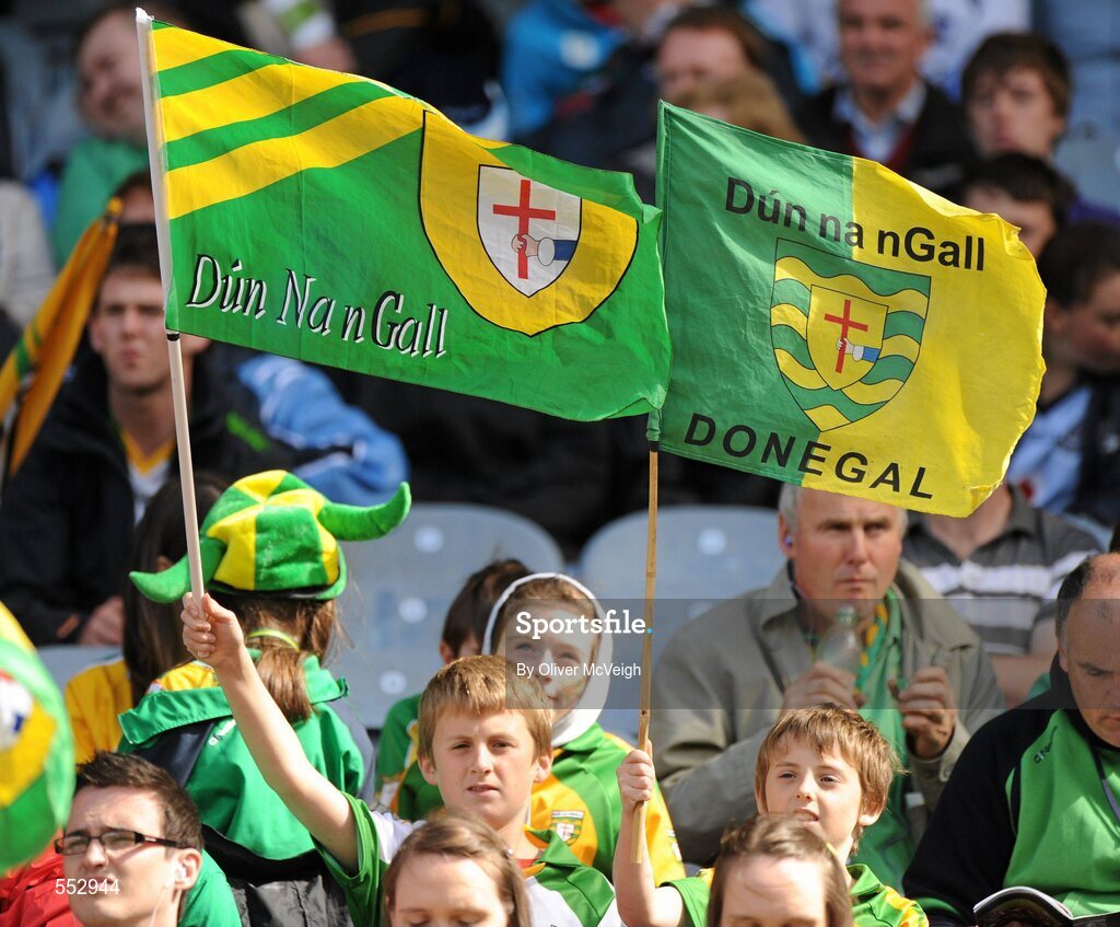 28 August 2010; Donegal Supporters at the GAA Football All-Ireland Championship Semi-Finals, Croke Park, Dublin. Picture credit: Oliver McVeigh / SPORTSFILE