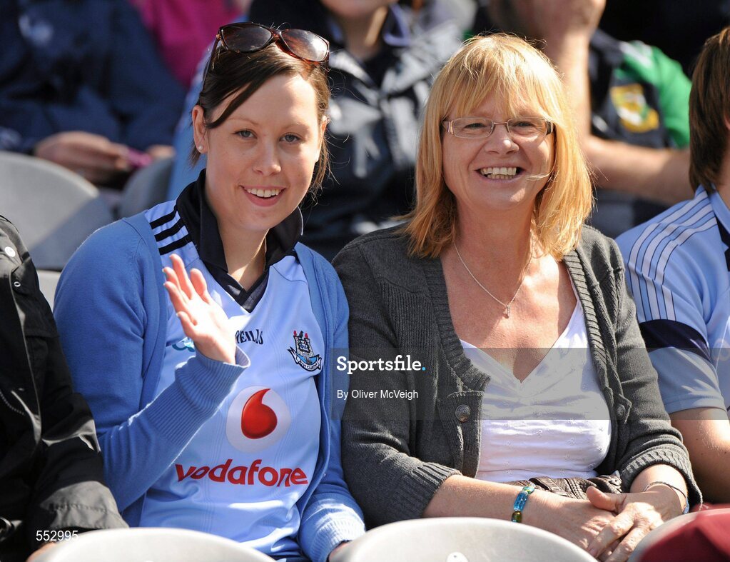 28 August 2010; Dublin supporters during the GAA Football All-Ireland Championship Semi-Finals, Croke Park, Dublin. Picture credit: Oliver McVeigh / SPORTSFILE