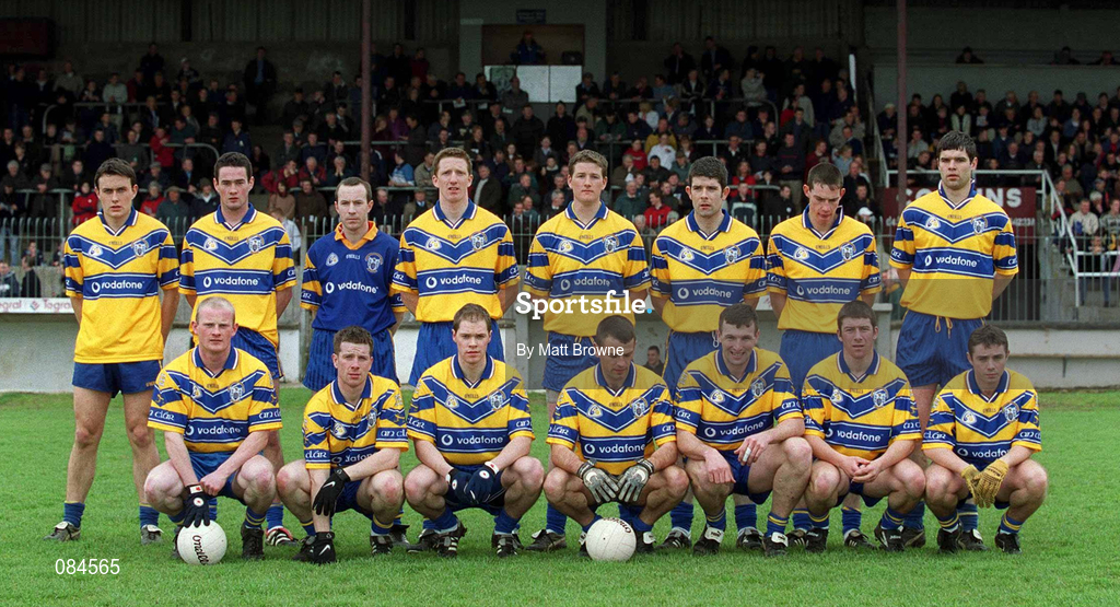 31 March 2002; The Clare team prior to the Allianz National Football League Division 1B Round 7 match between Kildare and Clare at St Conleth's Park in Newbridge, Kildare. Photo by Matt Browne/Sportsfile
