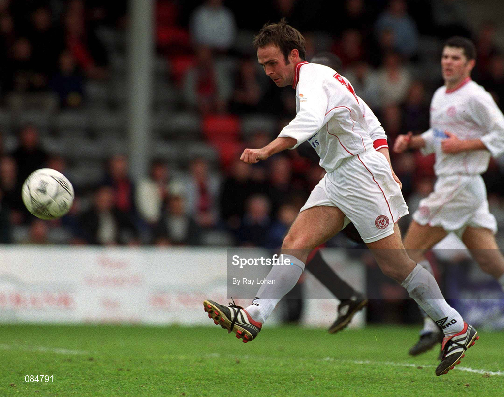 31 March 2002; John Burns of Shelbourne during the eircom League Premier Division match between Bohemians and Shelbourne at Dalymount Park in Dublin. Photo by Ray Lohan/Sportsfile