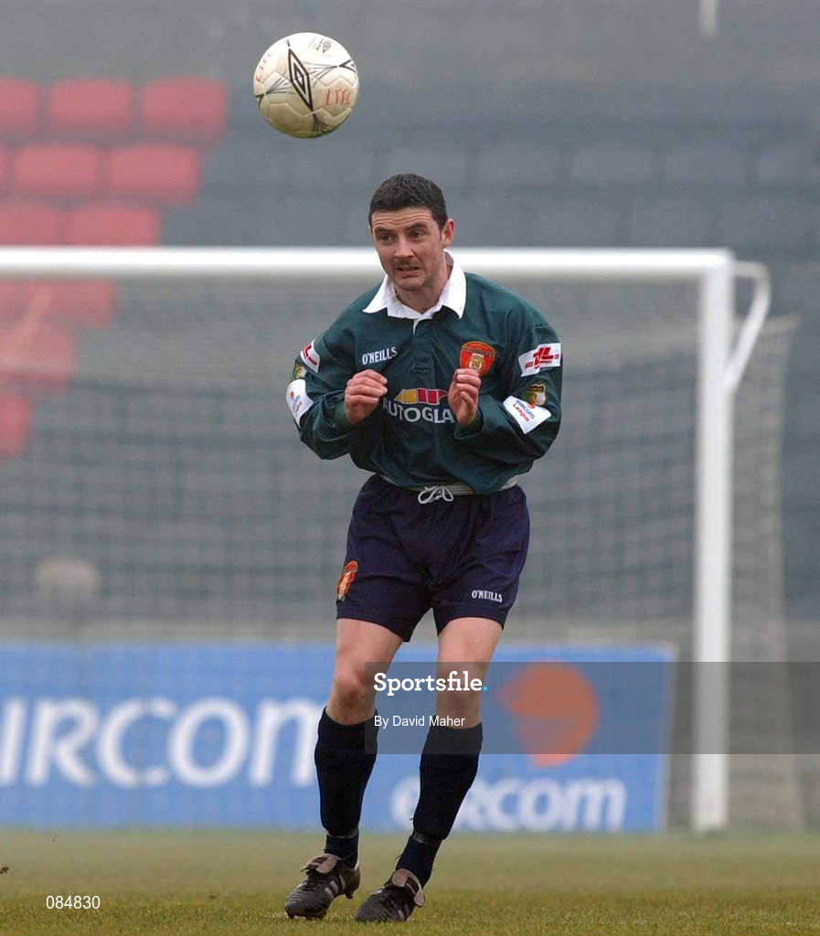 31 March 2002; Willie Burke of St Patrick's Athletic during the eircom League Premier Division match between Longford Town and St Patrtick's Athletic at Flancare Park in Longford. Photo by David Maher/Sportsfile