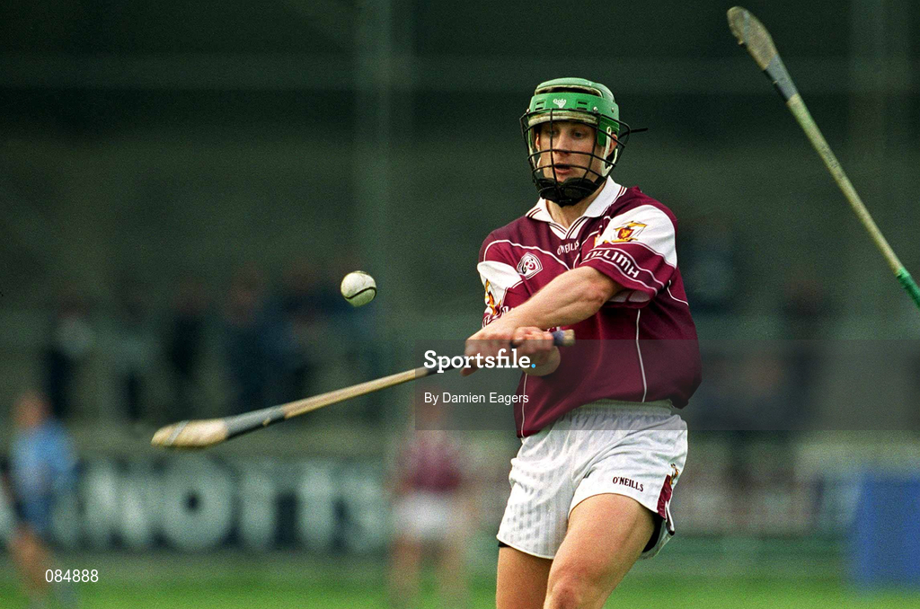30 March 2002; Fergal Healy of Galway during the Allianz Hurling League Division 1A Round 1 match between Dublin and Galway at Parnell Park in Dublin. Photo by Damien Eagers/Sportsfile