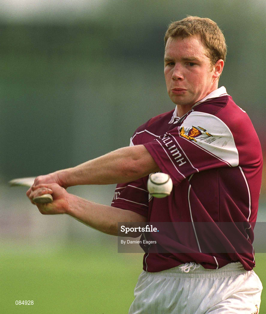 30 March 2002; Rory Gantley of Galway during the Allianz Hurling League Division 1A Round 1 match between Dublin and Galway at Parnell Park in Dublin. Photo by Damien Eagers/Sportsfile