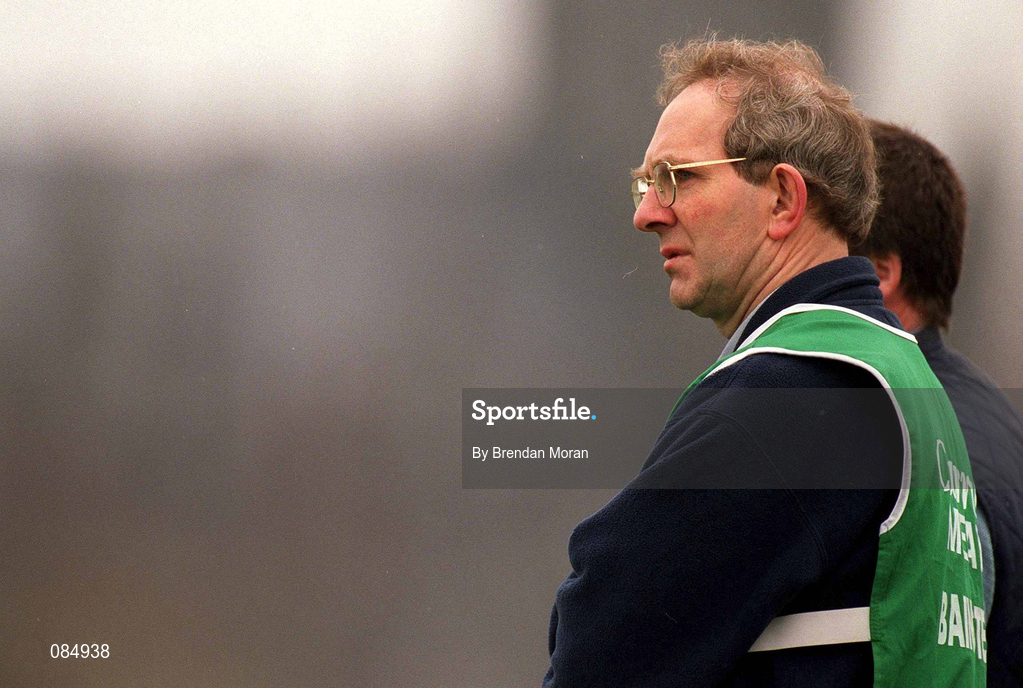 30 March 2002; Offaly manager Fr Tom Fogarty during the Allianz National Hurling League Division 1B Round 1 match between Offaly and Tipperary in St Brendan's Park in Birr, Offaly. Photo by Brendan Moran/Sportsfile