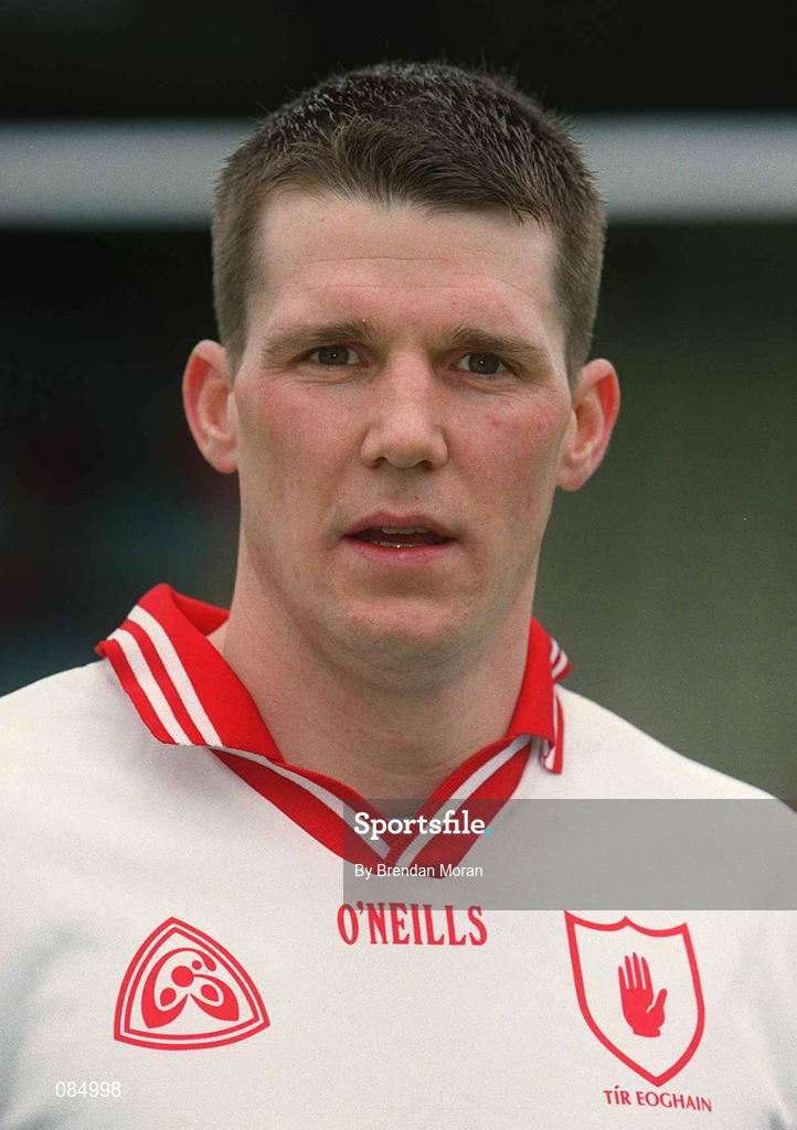 31 March 2002; Colin Holmes of Tyrone prior to the Allianz Football League Division 1A Round 7 match between Cork and Tyrone at Páirc Uí Chaoimh in Cork. Photo by Brendan Moran/Sportsfile