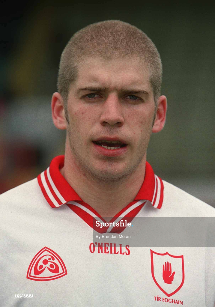 31 March 2002; Kevin Hughes of Tyrone prior to the Allianz Football League Division 1A Round 7 match between Cork and Tyrone at Páirc Uí Chaoimh in Cork. Photo by Brendan Moran/Sportsfile