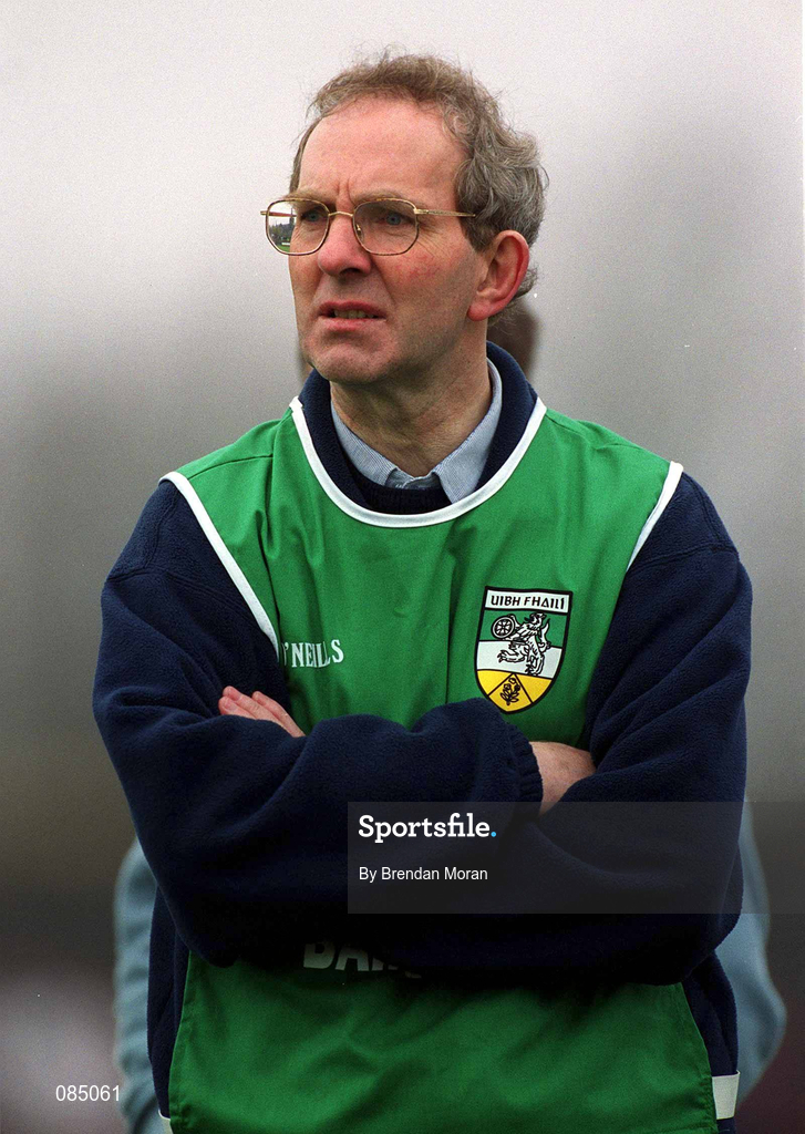 30 March 2002; Offaly manager Fr Tom Fogarty during the Allianz National Hurling League Division 1B Round 1 match between Offaly and Tipperary in St Brendan's Park in Birr, Offaly. Photo by Brendan Moran/Sportsfile