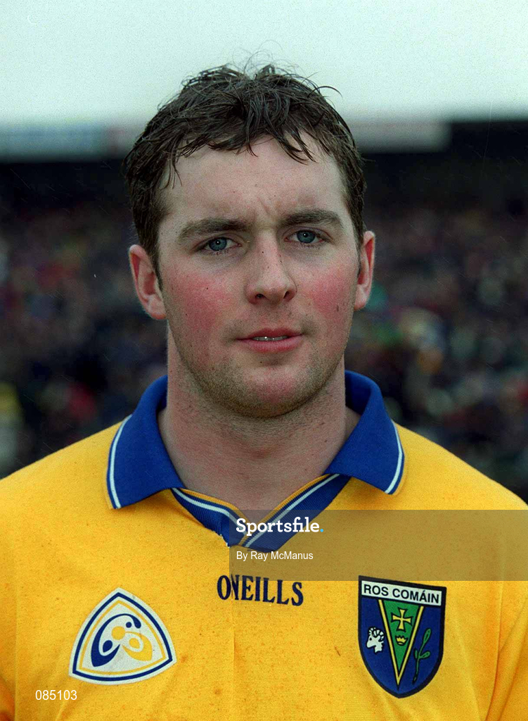 31 March 2002; David Casey of Rosommon before the Allianz Football League Division 1A Round 7 match between Roscommon and Donegal at Dr Hyde Park in Roscommon. Please note Donegal wore the Roscommon  away strip due to a clash of jerseys. Photo by Ray McManus/Sportsfile