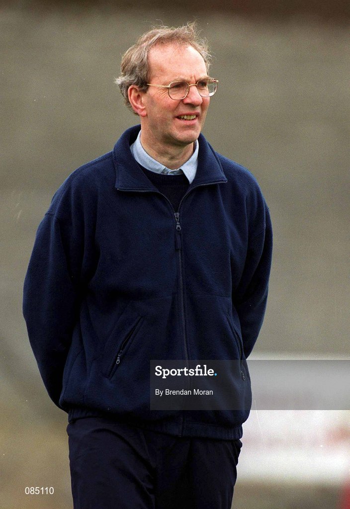 30 March 2002; Offaly manager Fr Tom Fogarty during the Allianz National Hurling League Division 1B Round 1 match between Offaly and Tipperary in St Brendan's Park in Birr, Offaly. Photo by Brendan Moran/Sportsfile