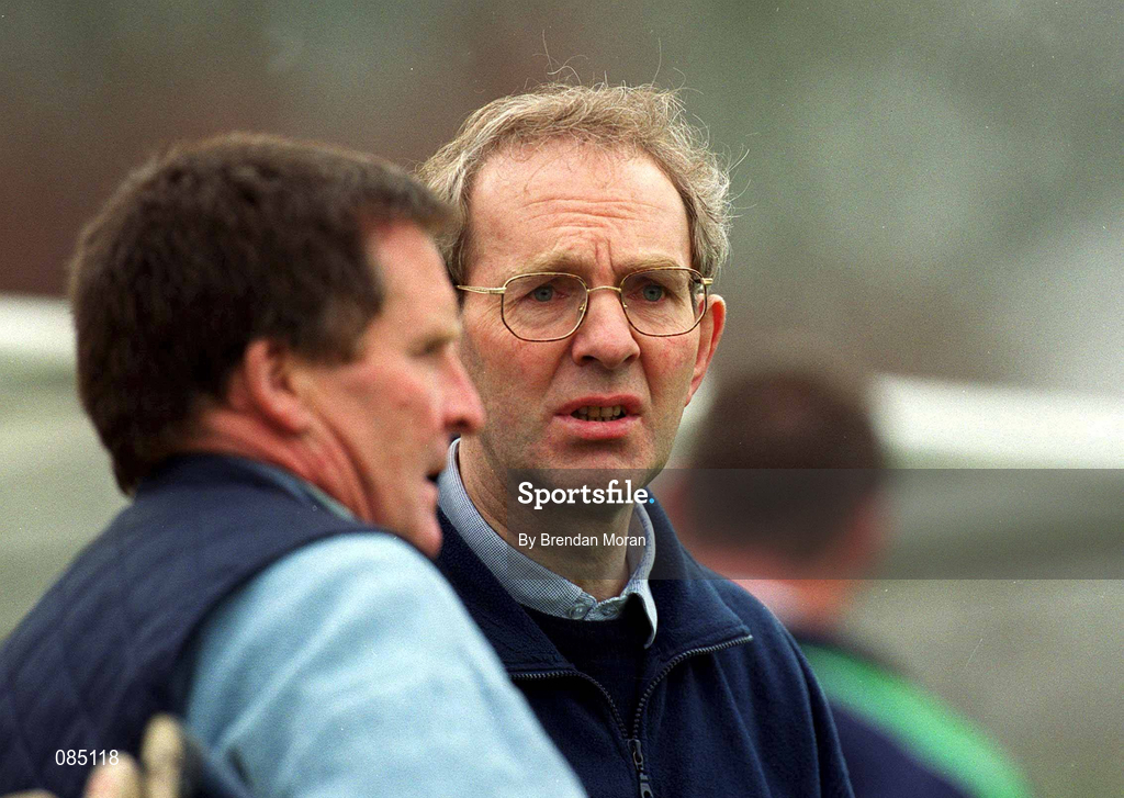 30 March 2002; Offaly manager Fr Tom Fogarty during the Allianz National Hurling League Division 1B Round 1 match between Offaly and Tipperary in St Brendan's Park in Birr, Offaly. Photo by Brendan Moran/Sportsfile