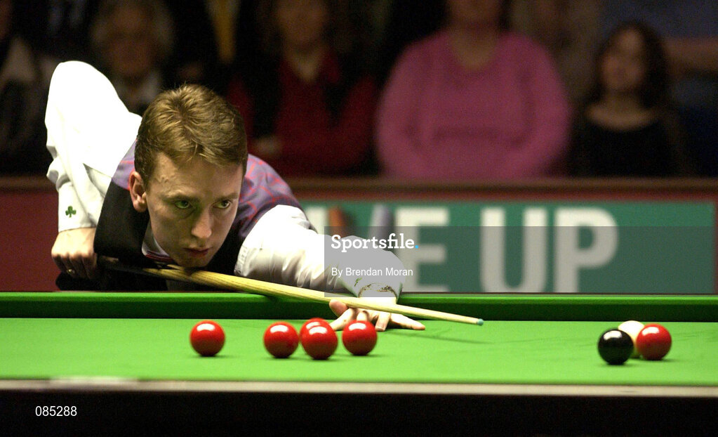 21 March 2002; Ken Doherty during the Citywest Irish Masters Snooker Quarter-Final match between Ken Doherty and Stephen Lee at Citywest Hotel in Saggart, Dublin. Photo by Brendan Moran/Sportsfile