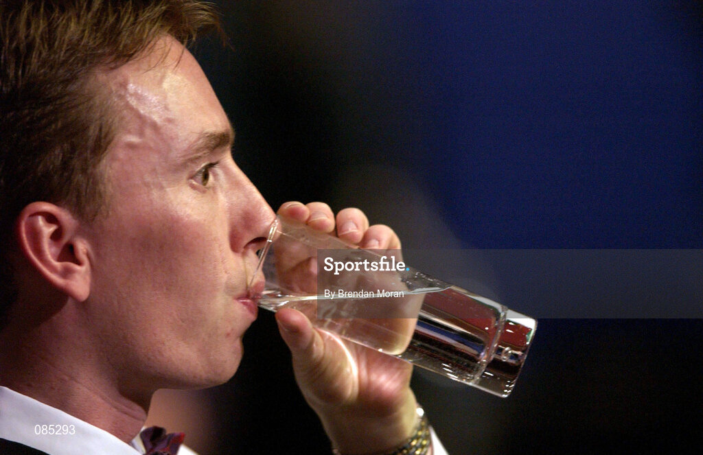 21 March 2002; Ken Doherty during the Citywest Irish Masters Snooker Quarter-Final match between Ken Doherty and Stephen Lee at Citywest Hotel in Saggart, Dublin. Photo by Brendan Moran/Sportsfile