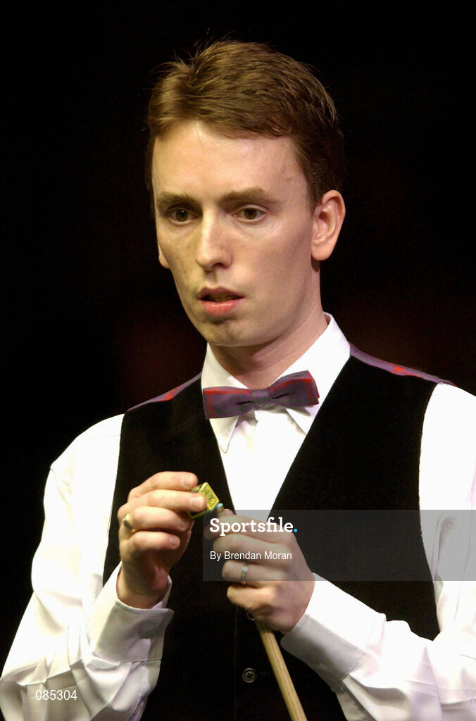 21 March 2002; Ken Doherty during the Citywest Irish Masters Snooker Quarter-Final match between Ken Doherty and Stephen Lee at Citywest Hotel in Saggart, Dublin. Photo by Brendan Moran/Sportsfile