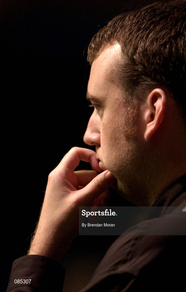 21 March 2002; Mark Williams during the Citywest Irish Masters Snooker Quarter-Final match between Peter Ebdon and Mark Williams at Citywest Hotel in Saggart, Dublin. Photo by Brendan Moran/Sportsfile