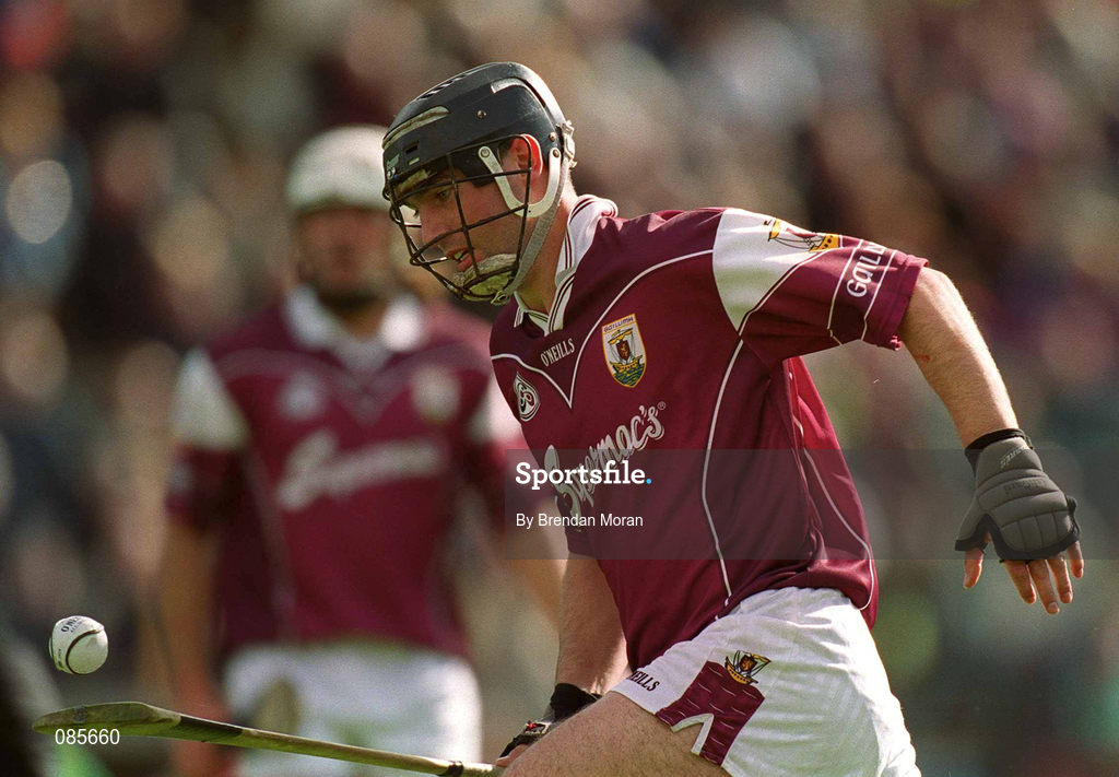 14 April 2002; Cathal Moore of Galway during the Allianz National Hurling League Quarter-Final match between Galway and Tipperary at Semple Stadium in Thurles, Tipperary. Photo by Brendan Moran/Sportsfile