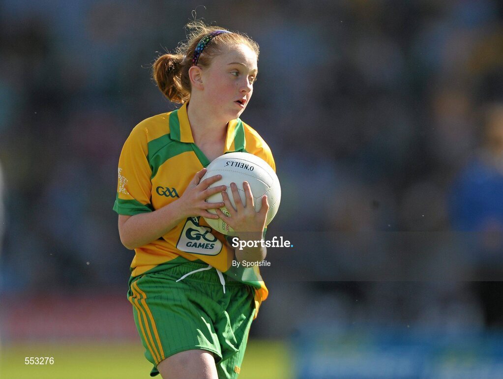 28 August 2011; Cara Doherty, St. Colmcille's P.S., Claudy, Co. Derry. Go Games Exhibition - Sunday 21st August 2011, Clonliffe College, Dublin. Photo by Sportsfile