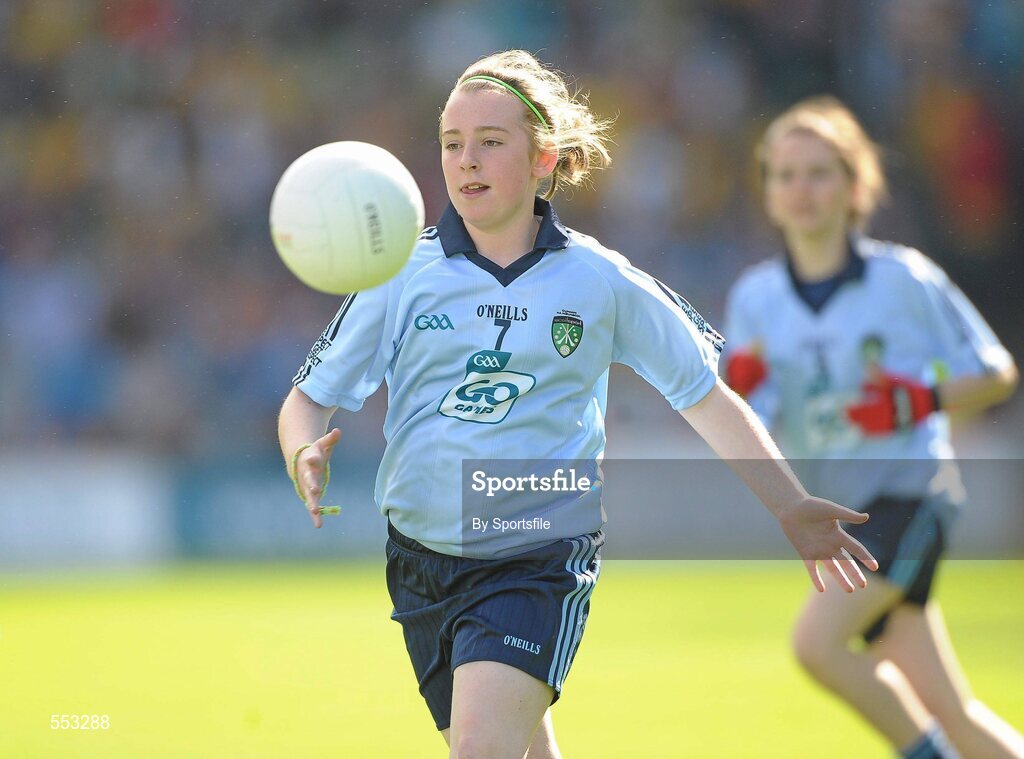 28 August 2011; Kayleigh Magee, Tattygar P.S., Lisbellaw, Co Fermanagh. Go Games Exhibition - Sunday 21st August 2011, Clonliffe College, Dublin. Photo by Sportsfile