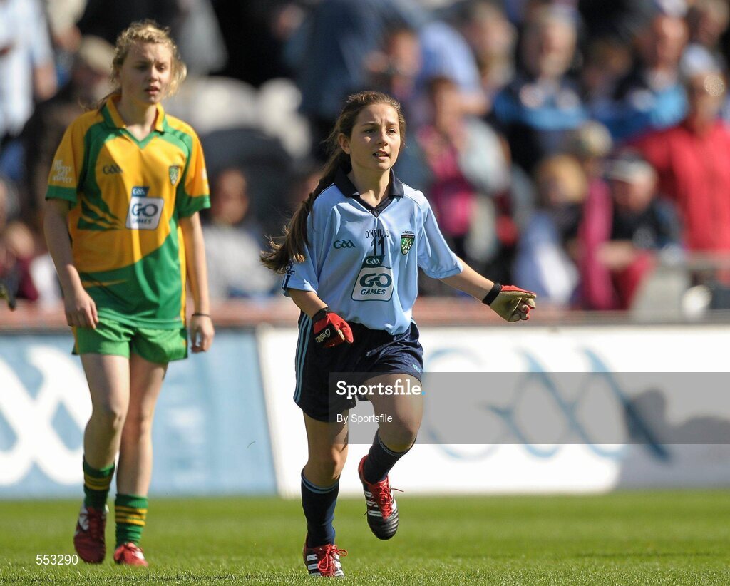 28 August 2011; Danielle O'Leary, Holy Trinity N.S., Donaghmeade, Co. Dublin. Go Games Exhibition - Sunday 21st August 2011, Clonliffe College, Dublin. Photo by Sportsfile