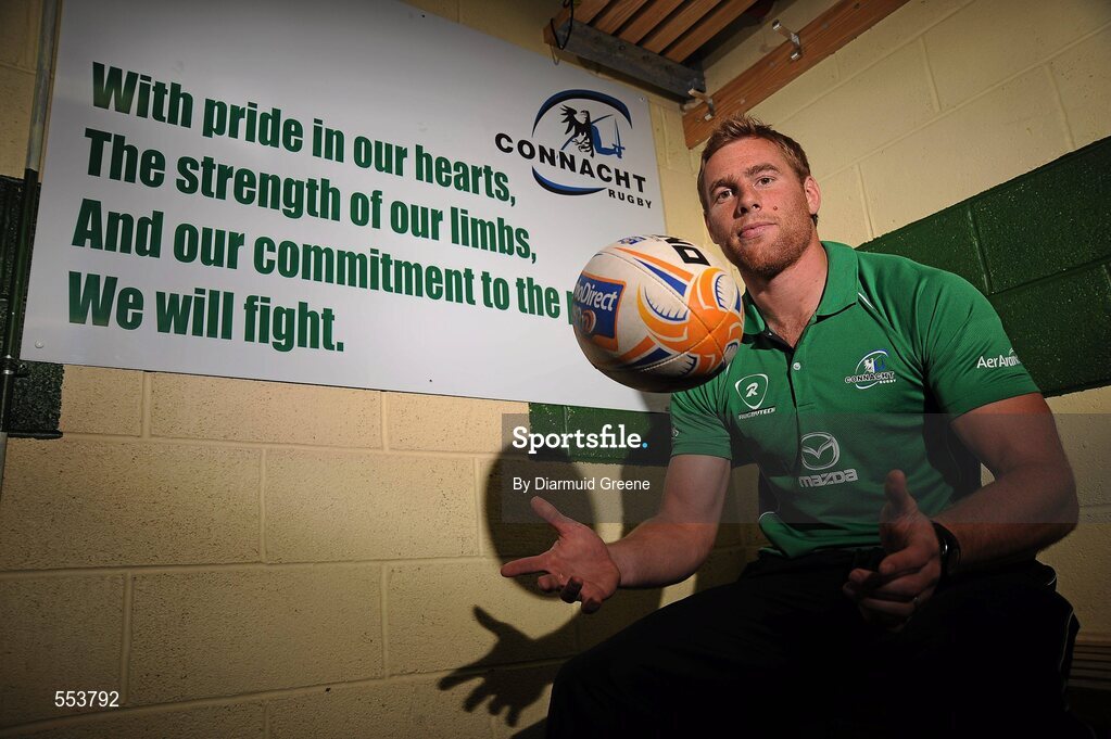 30 August 2011; Connacht captain Gavin Duffy after a press conference to introduce him as their new captain. Connacht Rugby Press Conference, The Sportsground, College Road, Galway. Picture credit: Diarmuid Greene / SPORTSFILE