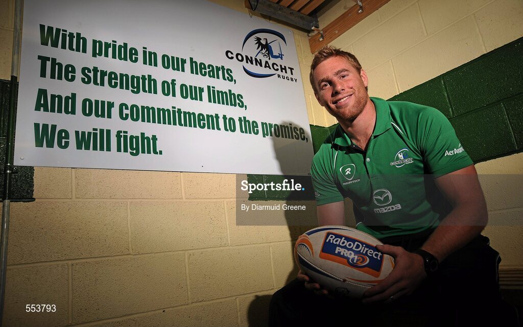 30 August 2011; Connacht captain Gavin Duffy after a press conference to introduce him as their new captain. Connacht Rugby Press Conference, The Sportsground, College Road, Galway. Picture credit: Diarmuid Greene / SPORTSFILE