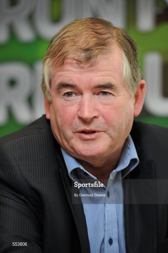 30 August 2011; Connacht CEO Gerry Kelly speaking during a press conference to announce Gavin Duffy as their new captain. Connacht Rugby Press Conference, The Sportsground, College Road, Galway. Picture credit: Diarmuid Greene / SPORTSFILE