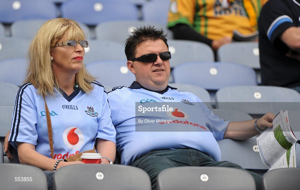 28 August 2010; Dublin supporters at the GAA Football All-Ireland Championship Semi-Finals, Croke Park, Dublin. Picture credit: Oliver McVeigh / SPORTSFILE