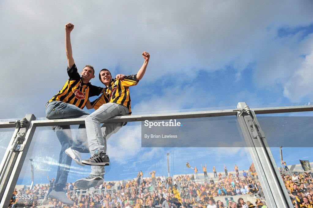 4 September 2011; Kilkenny supporters celebrate after the match. GAA Hurling All-Ireland Senior Championship Final, Kilkenny v Tipperary, Croke Park, Dublin. Picture credit: Brian Lawless / SPORTSFILE
