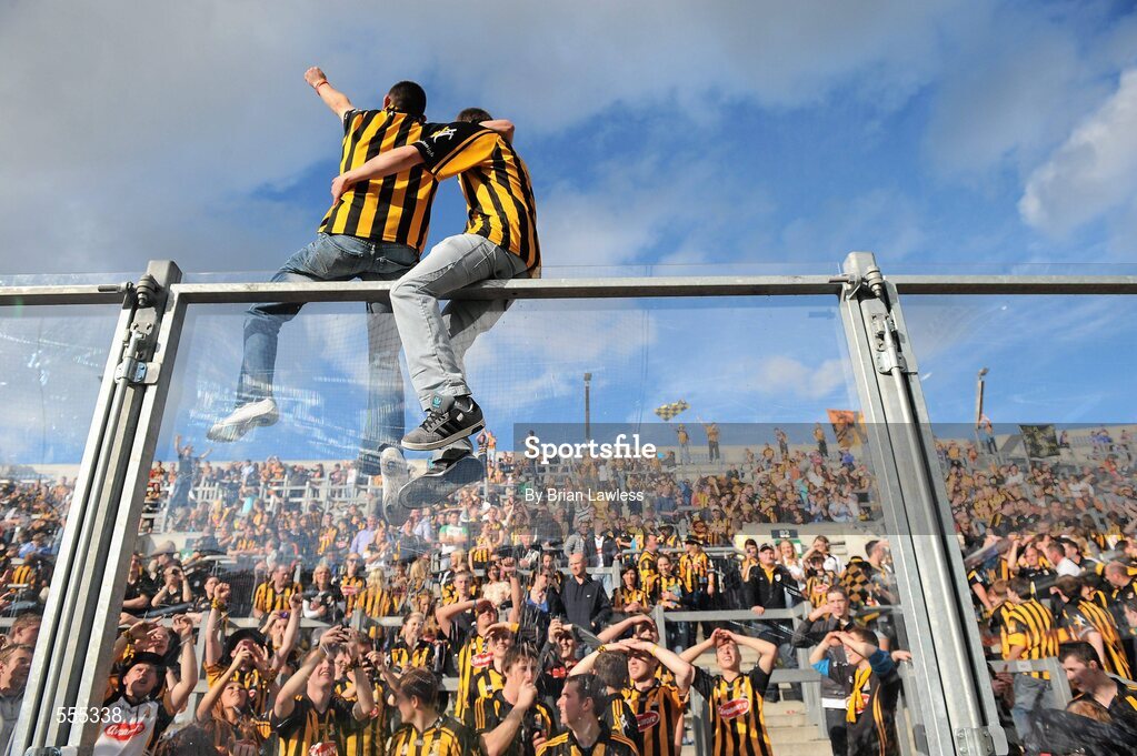 4 September 2011; Kilkenny supporters celebrate after the match. GAA Hurling All-Ireland Senior Championship Final, Kilkenny v Tipperary, Croke Park, Dublin. Picture credit: Brian Lawless / SPORTSFILE