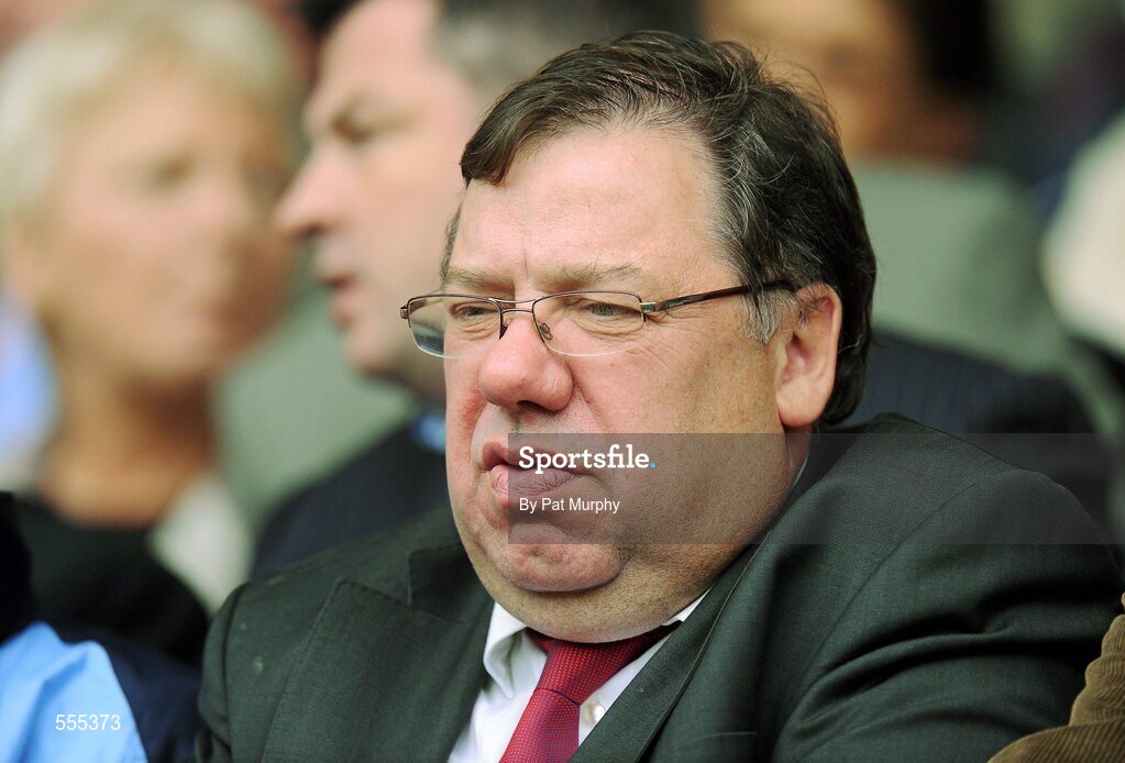 4 September 2011; Former Taoiseach Brian Cowen T.D. at the game. GAA Hurling All-Ireland Senior Championship Final, Kilkenny v Tipperary, Croke Park, Dublin. Picture credit: Pat Murphy / SPORTSFILE