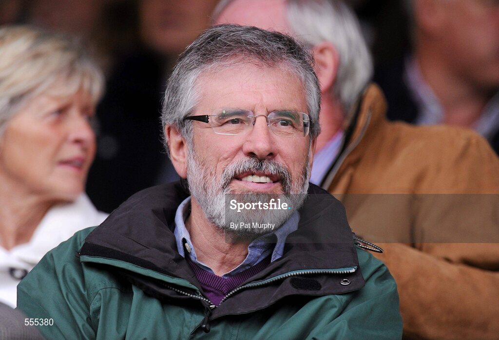 4 September 2011; Gerry Adams T.D. at the game. GAA Hurling All-Ireland Senior Championship Final, Kilkenny v Tipperary, Croke Park, Dublin. Picture credit: Pat Murphy / SPORTSFILE