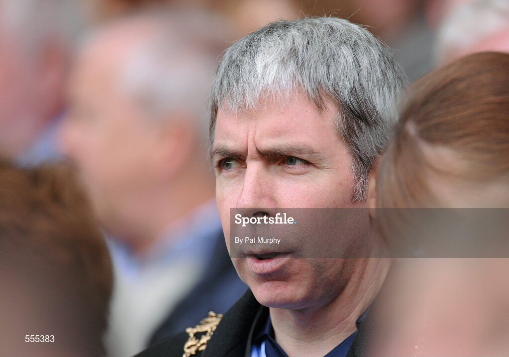 4 September 2011; Lord Mayor of Dublin, Cllr. Andrew Montague at the game. GAA Hurling All-Ireland Senior Championship Final, Kilkenny v Tipperary, Croke Park, Dublin. Picture credit: Pat Murphy / SPORTSFILE