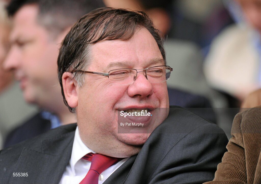 4 September 2011; Former Taoiseach Brian Cowen T.D. at the game. GAA Hurling All-Ireland Senior Championship Final, Kilkenny v Tipperary, Croke Park, Dublin. Picture credit: Pat Murphy / SPORTSFILE