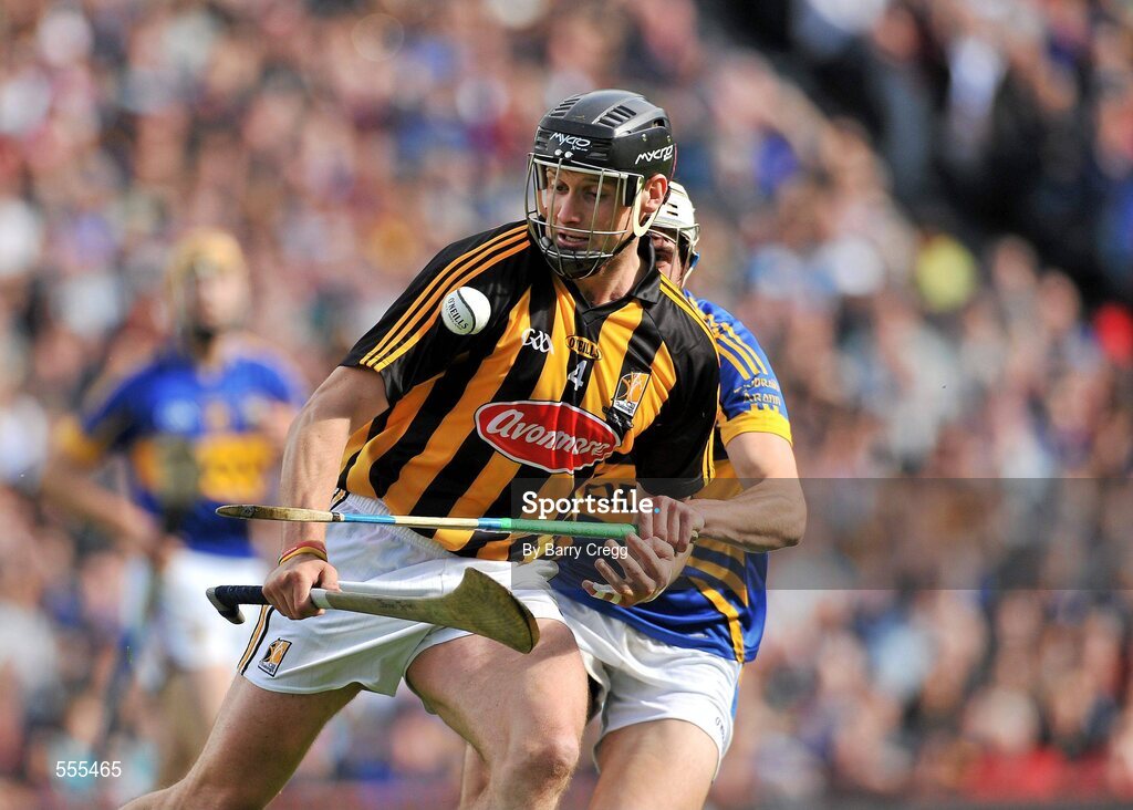 4 September 2011; Jackie Tyrrell, Kilkenny, in action against Patrick Maher, Tipperary. GAA Hurling All-Ireland Senior Championship Final, Kilkenny v Tipperary, Croke Park, Dublin. Picture credit: Barry Cregg / SPORTSFILE