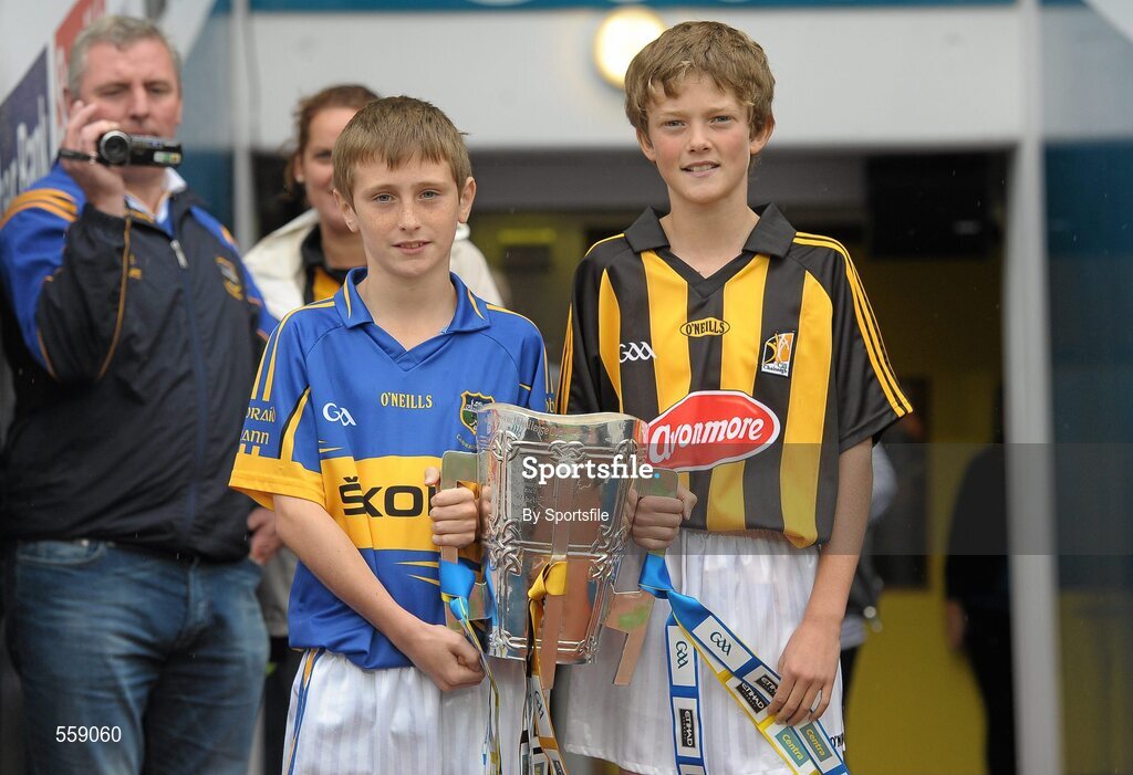 4 September 2011; A general view of the Liam MacCarthy cup being brought out on to the pitch. GAA Hurling All-Ireland Senior Championship Final, Kilkenny v Tipperary, Croke Park, Dublin. Photo by Sportsfile