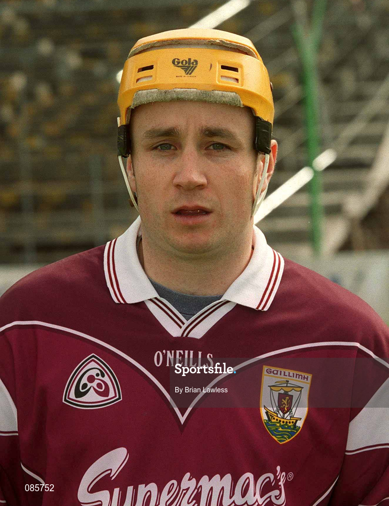 14 April 2002; Brian Higgins of Galway prior to the Allianz National Hurling League Quarter-Final match between Galway and Tipperary at Semple Stadium in Thurles, Tipperary. Photo by Brian Lawless/Sportsfile