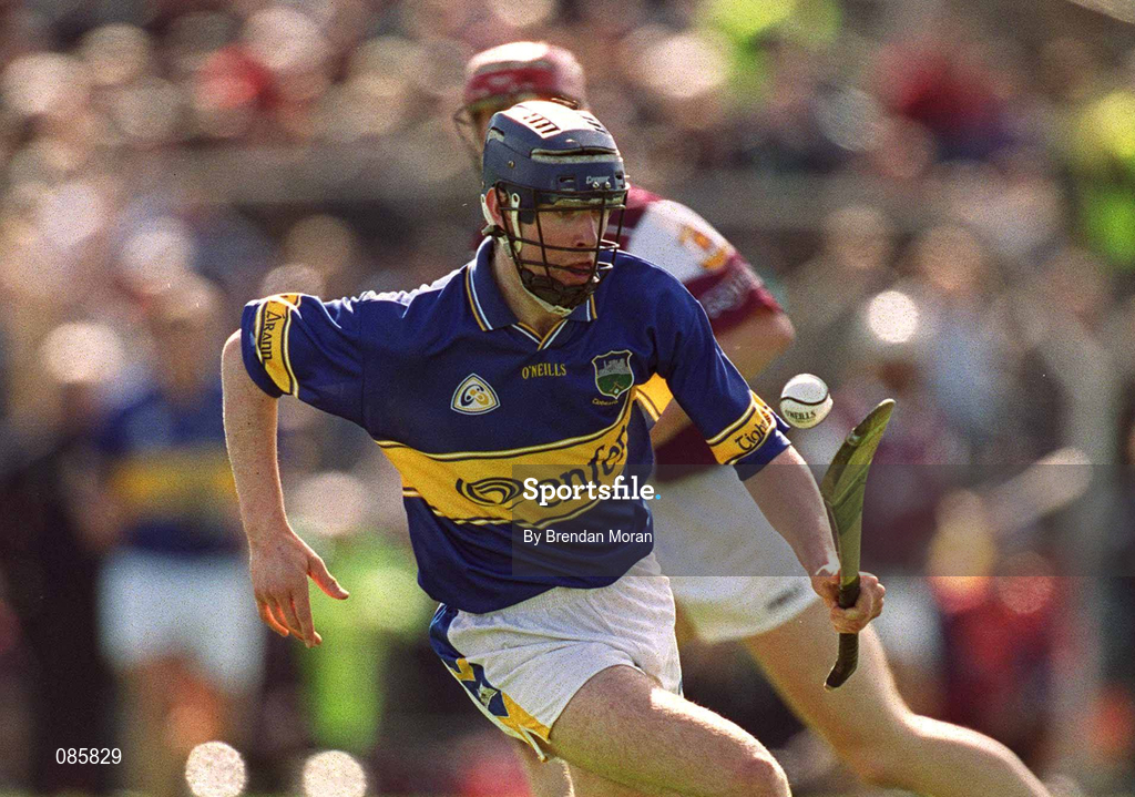 14 April 2002; John O'Brien of Tipperary during the Allianz National Hurling League Quarter-Final match between Galway and Tipperary at Semple Stadium in Thurles, Tipperary. Photo by Brendan Moran/Sportsfile