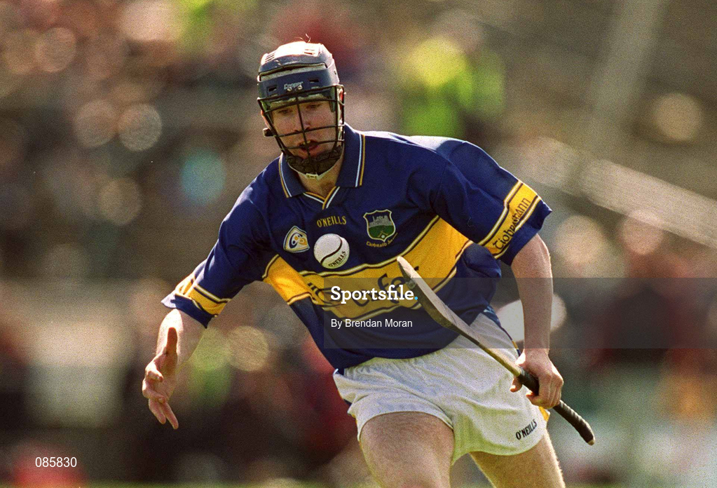 14 April 2002; John O'Brien of Tipperary during the Allianz National Hurling League Quarter-Final match between Galway and Tipperary at Semple Stadium in Thurles, Tipperary. Photo by Brendan Moran/Sportsfile
