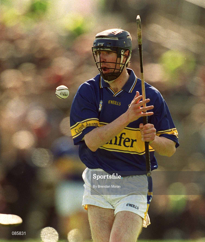 14 April 2002; John O'Brien of Tipperary during the Allianz National Hurling League Quarter-Final match between Galway and Tipperary at Semple Stadium in Thurles, Tipperary. Photo by Brendan Moran/Sportsfile