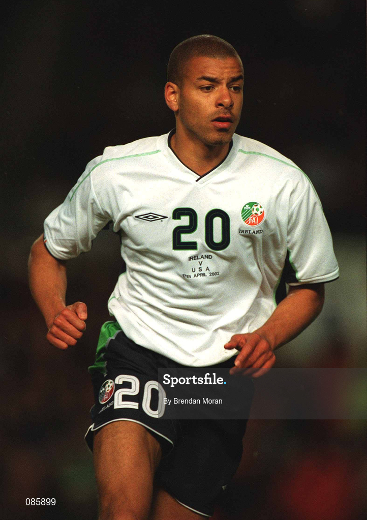 17 April 2002; Stephen Reid of Republic of Ireland during the International Friendly match between Republic of Ireland and USA at Lansdowne Road in Dublin. Photo by Brendan Moran/Sportsfile