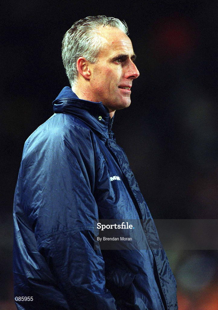 17 April 2002; Republic of Ireland manager Mick McCarthy during the International Friendly match between Republic of Ireland and USA at Lansdowne Road in Dublin. Photo by Brendan Moran/Sportsfile