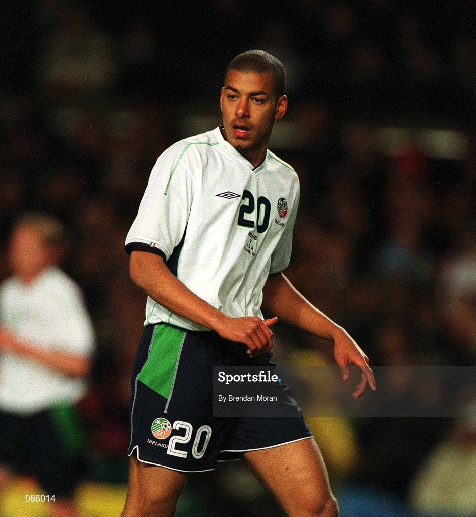 17 April 2002; Stephen Reid of Republic of Ireland during the International Friendly match between Republic of Ireland and USA at Lansdowne Road in Dublin. Photo by Brendan Moran/Sportsfile