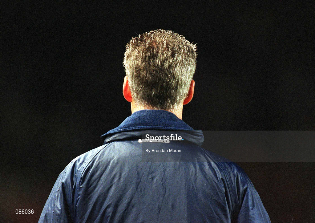17 April 2002; Republic of Ireland manager Mick McCarthy during the International Friendly match between Republic of Ireland and USA at Lansdowne Road in Dublin. Photo by Brendan Moran/Sportsfile