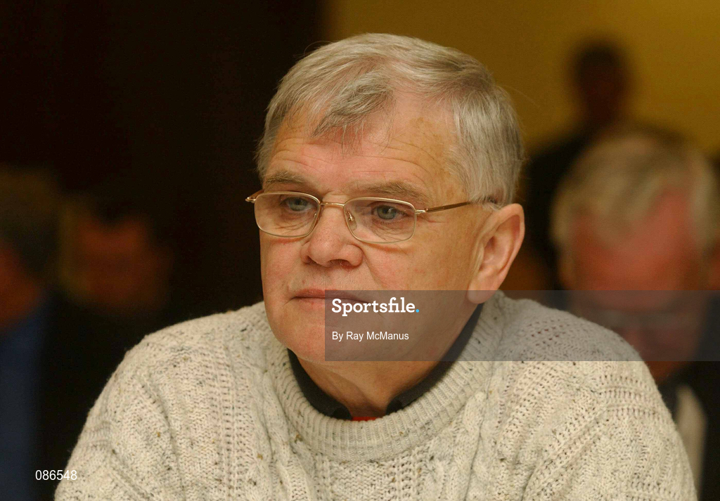 27 April 2002; Paddy Cannon of Derry City during the eircom League AGM at the Red Cow Moran's Hotel in Dublin. Photo by Ray McManus/Sportsfile