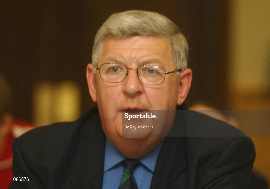 27 April 2002; Jim Murphy of Cork City during the eircom League AGM at the Red Cow Moran's Hotel in Dublin. Photo by Ray McManus/Sportsfile