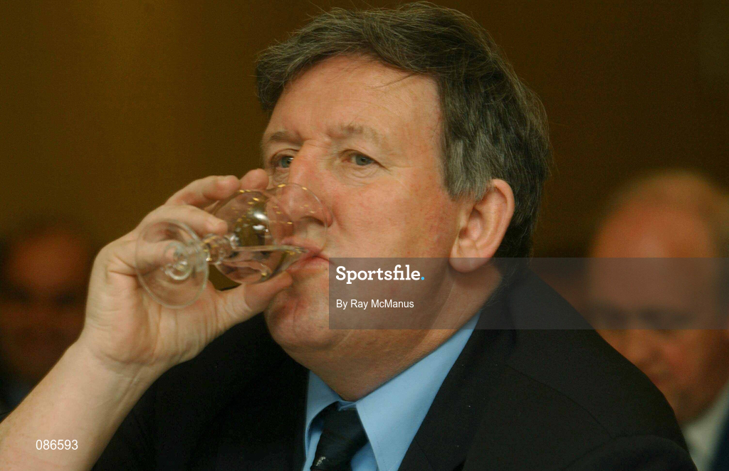 27 April 2002; Ollie Byrne of Shelbourne during the eircom League AGM at the Red Cow Moran's Hotel in Dublin. Photo by Ray McManus/Sportsfile