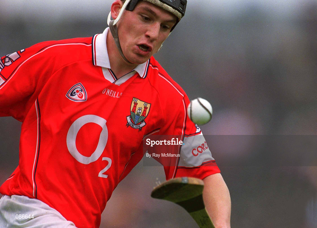 21 April 2002; Eamonn Collins of Cork during the Allianz National Hurling League Semi-Final match between Cork and Tipperary at Páirc Uí Chaoimh in Cork. Photo by Ray McManus/Sportsfile