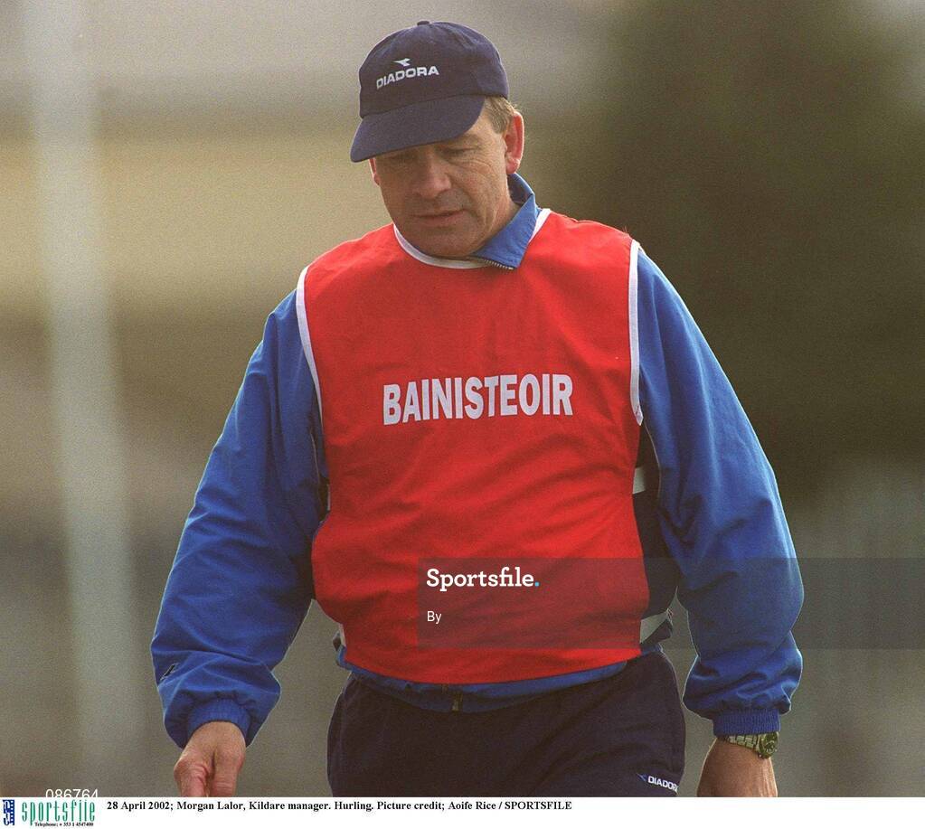 28 April 2002; Morgan Lalor, Kildare manager. Hurling. Picture credit; Aoife Rice / SPORTSFILE