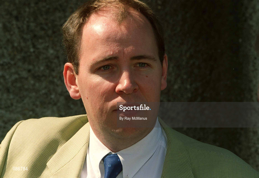 30 April 2002; Dr Giles Warrington, Head of Player Athlete Support, National Coaching and Training Centre (NCTC) in Limerick, at Lansdowne Road when a consignment of Lucozade Sport stocks was dispatched to Japan and Korea in time for the 2002 FIFA World Cup. Photo by Ray McManus/Sportsfile