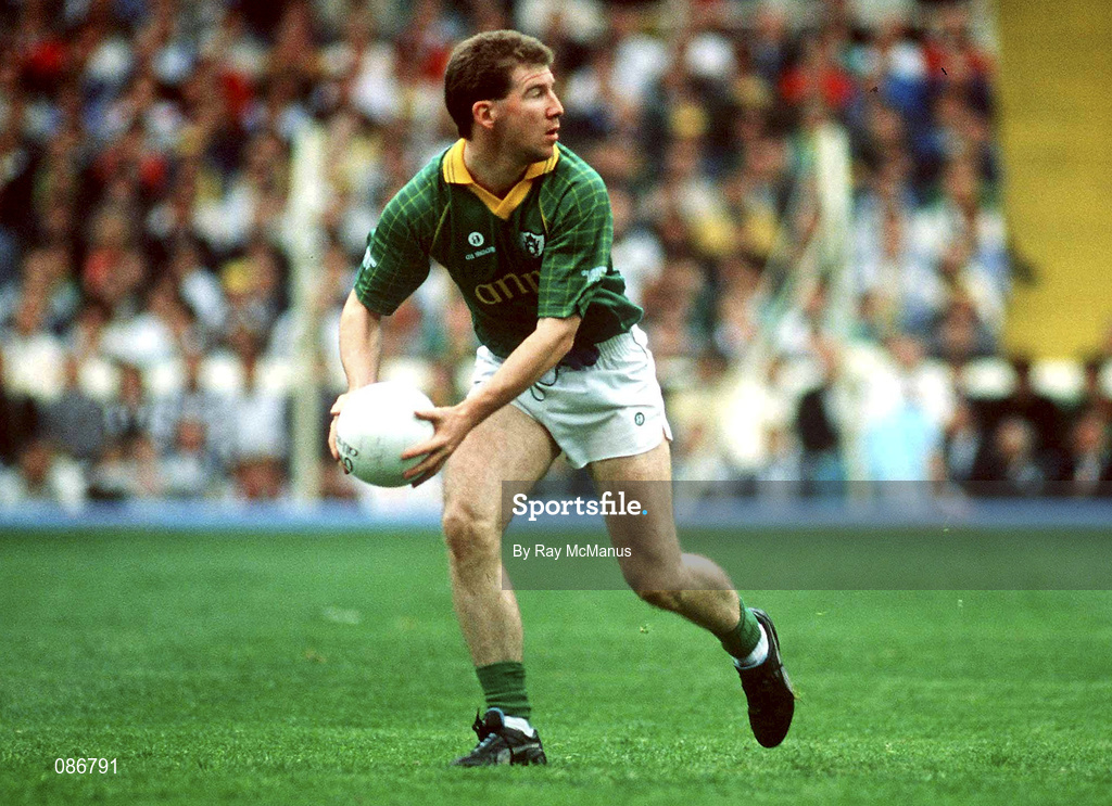 16 September 1990; Robbie O'Malley of Meath during the All-Ireland Senior Football Championship Final match between Cork and Meath at Croke Park in Dublin. Photo by Ray McManus/Sportsfile