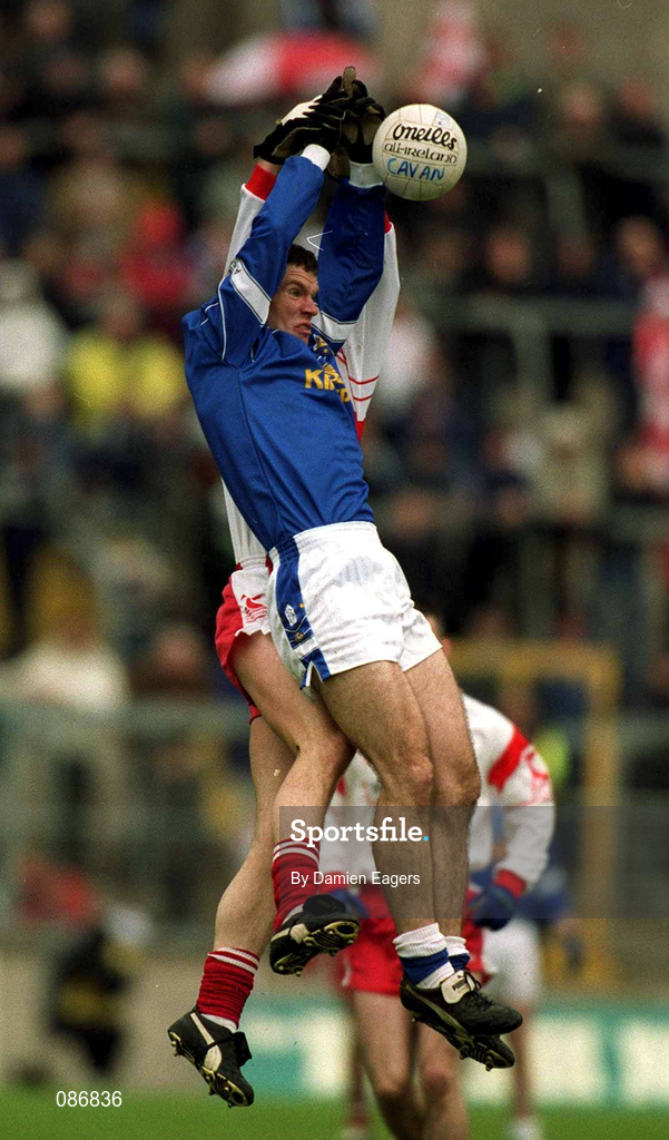 28 April 2002;  Cathal Collins of Cavan during the Allianz National Football League Division 1 Final match between Tyrone and Cavan at St Tiernach's Park in Clones, Monaghan. Photo by Damien Eagers/Sportsfile